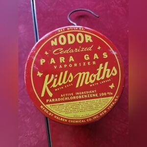 Vintage Tins NODOR  Woodwards Pinwheel Candy and Niles and Moser's Cigar Tin